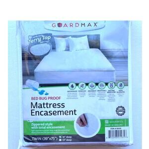 New Guardmax Twin Zippered Mattress Encasement Cover